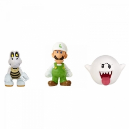 Fire Luigi, Dry Bones, Boo