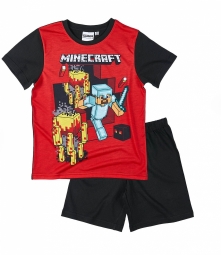 Minecraft pyjama rood