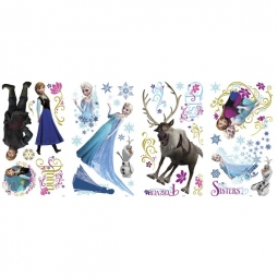 Frozen glitter muursticker