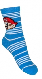 Super Mario sokken blauw