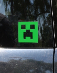 Minecraft sticker Creeper face