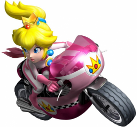 Prinses Peach op motor