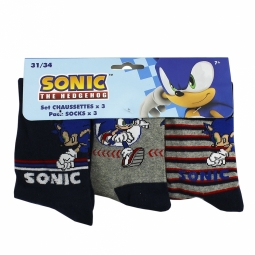 Sonic sokken 3-pack