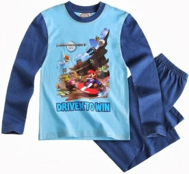Mario Kart pyjama blauw