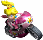 Prinses Peach op motor